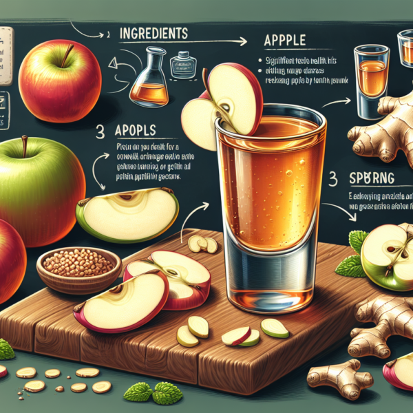Ingwershot mit Apfel: Rezept und Gesundheitsvorteile